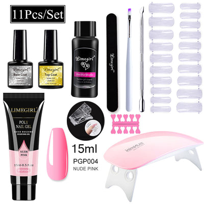 Kit Completo de Uñas de Gel UV con Lámpara LED y Geles de Extensión para Principiantes - Image 4