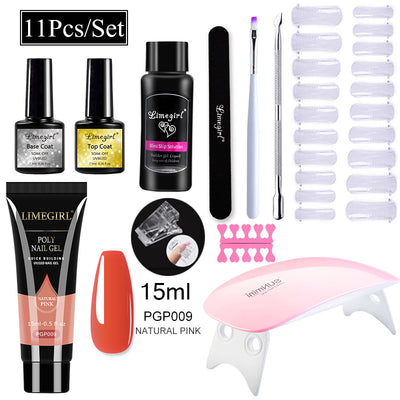 Kit Completo de Uñas de Gel UV con Lámpara LED y Geles de Extensión para Principiantes - Image 9