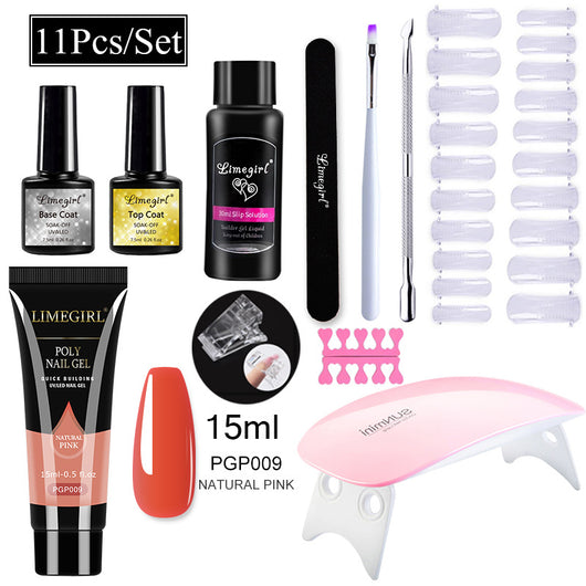Kit Completo de Uñas de Gel UV con Lámpara LED y Geles de Extensión para Principiantes - Image 9