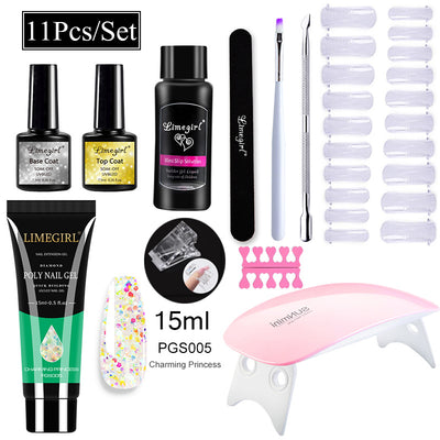 Kit Completo de Uñas de Gel UV con Lámpara LED y Geles de Extensión para Principiantes - Image 17