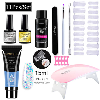 Kit Completo de Uñas de Gel UV con Lámpara LED y Geles de Extensión para Principiantes - Image 14