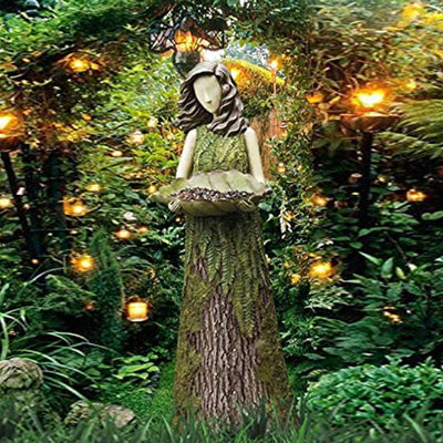 Estatua Hada de Jardín 2 en 1 con Comedero para Colibríes - Image 10
