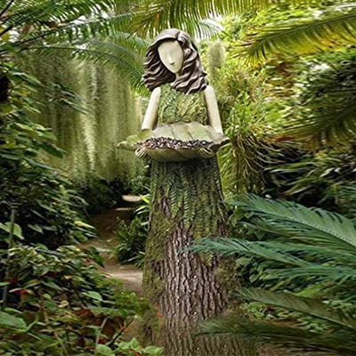 Estatua Hada de Jardín 2 en 1 con Comedero para Colibríes - Image 9