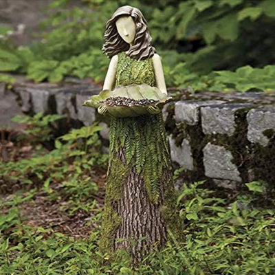 Estatua Hada de Jardín 2 en 1 con Comedero para Colibríes - Image 12
