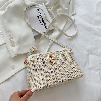 Bolsa Tejida de Paja con Asa Simple al Hombro - Image 13