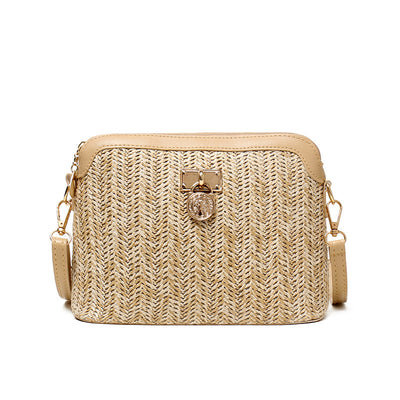 Bolsa Tejida de Paja con Asa Simple al Hombro - Image 3