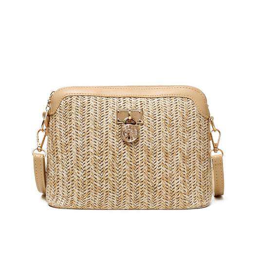 Bolsa Tejida de Paja con Asa Simple al Hombro - Image 3