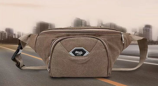 Riñonera de Lona Personalizada para Deportes al Aire Libre - Gran Capacidad