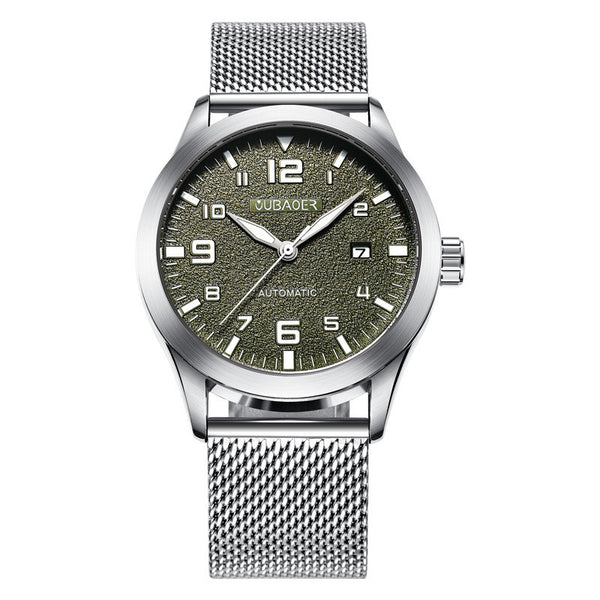 Reloj Automático para Hombre OUBAOER - Acero Inoxidable Malla Elegante