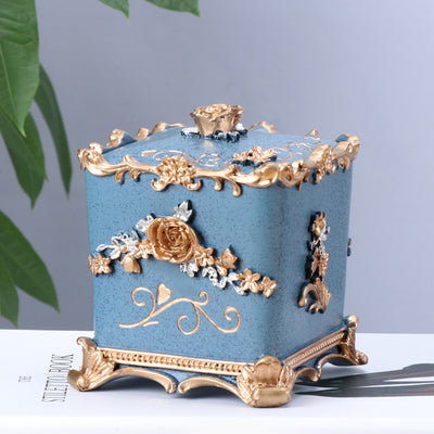 Organizador de Baño Estilo Europeo - Caja Decorativa para Palillos y Bastoncillos - Image 11