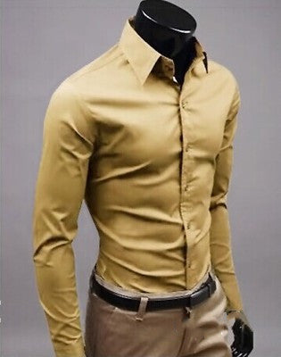 Camisa Casual Hombre Colores Candy - Manga Larga Versátil - Image 18