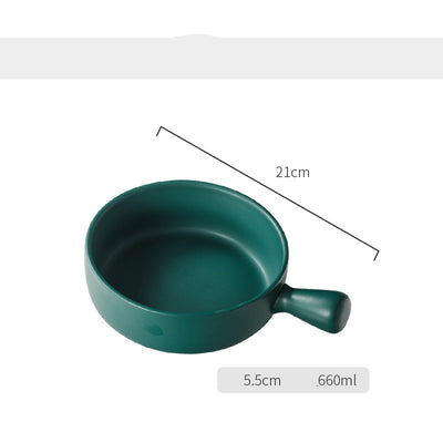 Tazón de Cerámica Nórdico con Asa - Vajilla Versátil para Sopas, Pastas y Ensaladas - Image 12