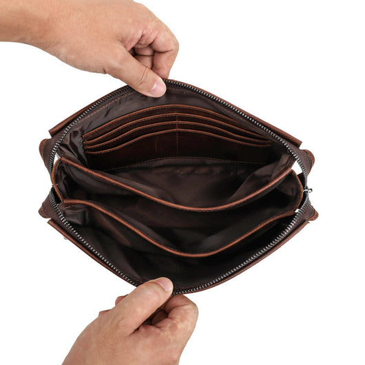 Cartera Clutch de Cuero Black Angel Estilo Europeo y Americano para Hombre - Image 5