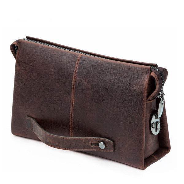 Cartera Clutch de Cuero Black Angel Estilo Europeo y Americano para Hombre - Image 6