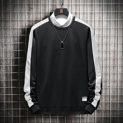 Sudadera Acolchada de Cuello Redondo con Rayas Estampadas - Image 10