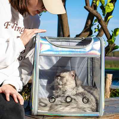 Mochila Transparente para Perros con Espacio Amplio y Diseño Láser - Image 12