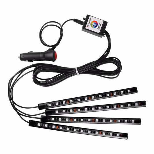 Luz Ambiental LED RGB para Auto con Control por App y Voz