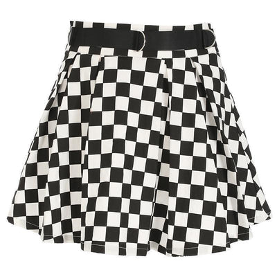 Falda Escocesa Cintura Alta Ajustada - Image 2