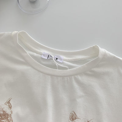 Camiseta Suelta Coreana de Manga Corta - Diseño Versátil para Personalidad Moderna - Image 10