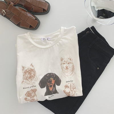 Camiseta Suelta Coreana de Manga Corta - Diseño Versátil para Personalidad Moderna - Image 2