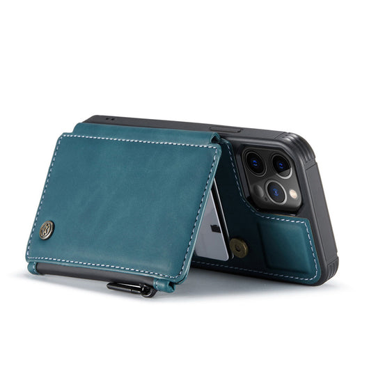 Funda Retro Esmerilada Multifuncional con Cierre y Compartimentos para Tarjetas - Image 13