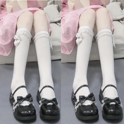 Calcetines Blancos de Algodón a Media Pantorrilla - Image 3