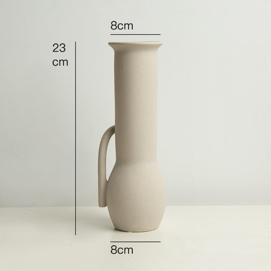 Jarrón Nórdico de Cerámica Blanca para Decoración del Hogar - Image 8