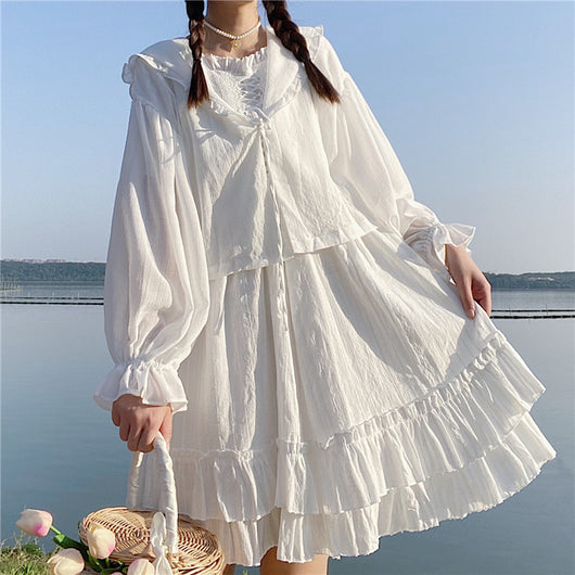 Cardigan Protector Solar con Orejas de Conejo