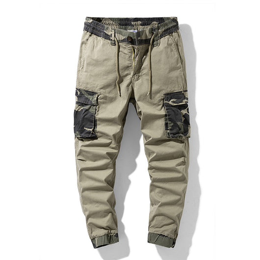 Pantalones Cargo Caqui con Estampado Camuflaje para Hombre - Corte Relajado - Image 11