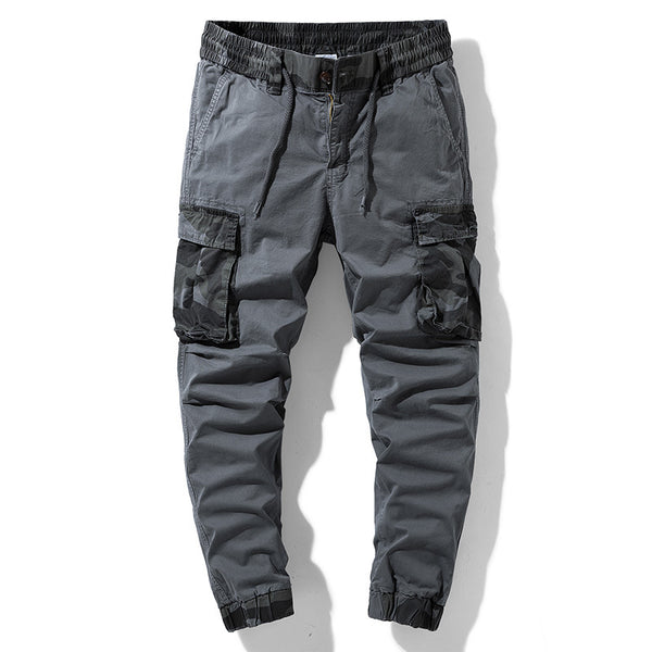 Pantalones Cargo Caqui con Estampado Camuflaje para Hombre - Corte Relajado