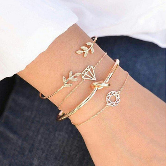 Pulsera de Diamante con Círculo Anudado y Flecha de Personalidad - Image 26