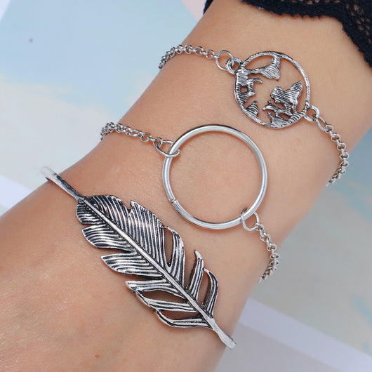 Pulsera de Diamante con Círculo Anudado y Flecha de Personalidad - Image 27