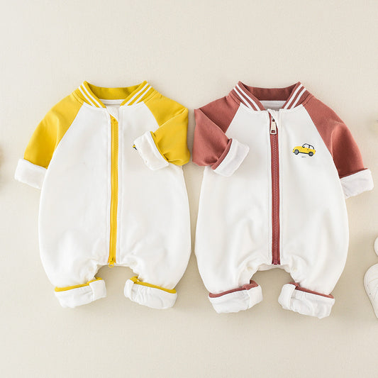 Mameluco de Algodón Puro para Bebé - Diseño Coreano Primavera Otoño