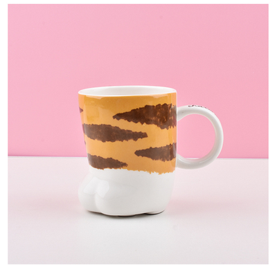 Taza Cerámica 3D Gatita con Patitas - Vaso Infantil Adorable para Leche y Agua - Image 3