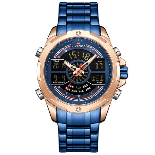 Reloj Deportivo Multifuncional para Hombre con Correa de Acero Resistente al Agua - Image 6