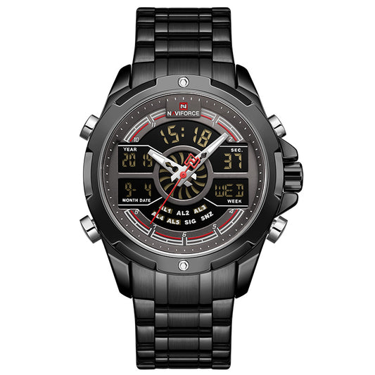 Reloj Deportivo Multifuncional para Hombre con Correa de Acero Resistente al Agua - Image 2