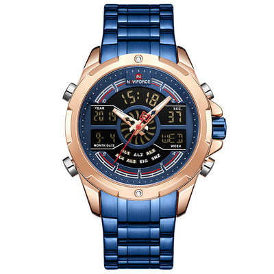 Reloj Deportivo Multifuncional para Hombre con Correa de Acero Resistente al Agua - Image 3