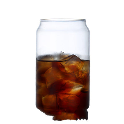 Vaso de Vidrio Creativo con Forma de Lata - Taza Multiusos para Café, Té y Bebidas - Image 2