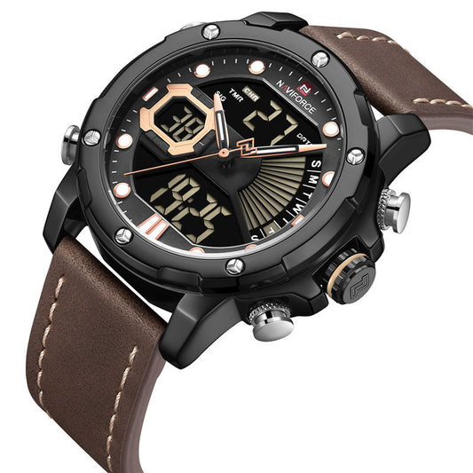 Reloj Naviforce Lingxiang 9172 - Elegancia Clásica para Hombre con Movimiento de Cuarzo - Image 2