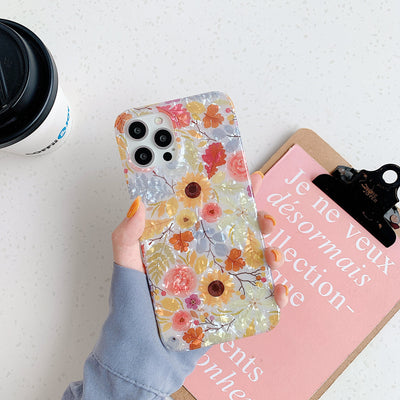 Funda Transparente con Diseño Floral Leopardo para iPhone 12, 11, Pro Max, 7, 8 Plus, SE, X - Image 4