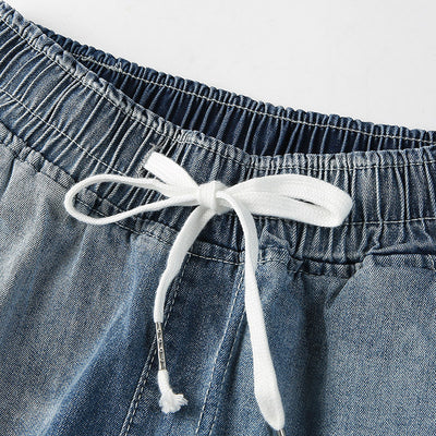 Jeans Cortos con Cintura Elástica y Bordados para Mujer - Colección Verano - Image 4