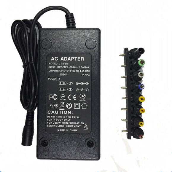 Cargador Universal 96W Ajustable Multi-Función para Notebooks