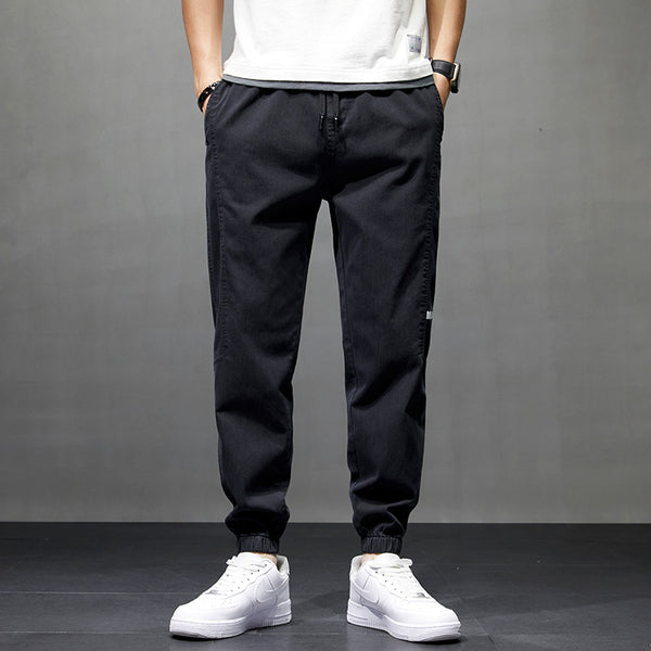 Pantalones Casuales de Imitación Cuero para Hombre