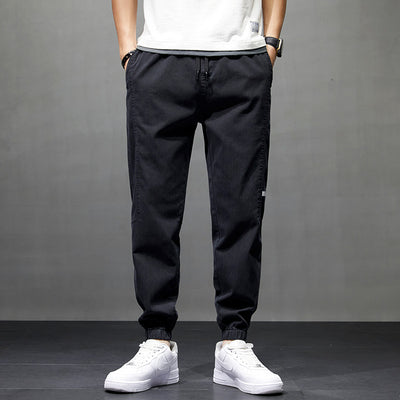Pantalones Casuales de Imitación Cuero para Hombre