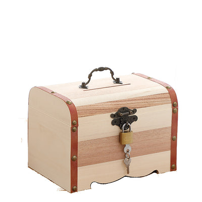 Cofre Alcancía de Madera con Cerradura - Caja de Seguridad para el Hogar - Image 10