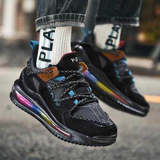 Zapatillas Deportivas Casuales para Hombre - Amortiguación Air Cushion Otoño Invierno Negro - Image 10