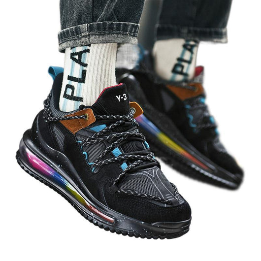 Zapatillas Deportivas Casuales para Hombre - Amortiguación Air Cushion Otoño Invierno Negro - Image 2