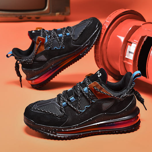 Zapatillas Deportivas Casuales para Hombre - Amortiguación Air Cushion Otoño Invierno Negro - Image 4