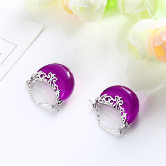 Aretes Luna Bote Elegantes para Mujer - Image 8