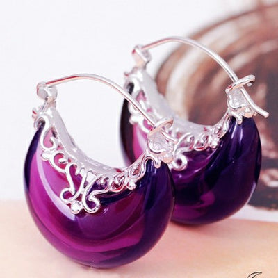 Aretes Luna Bote Elegantes para Mujer - Image 9